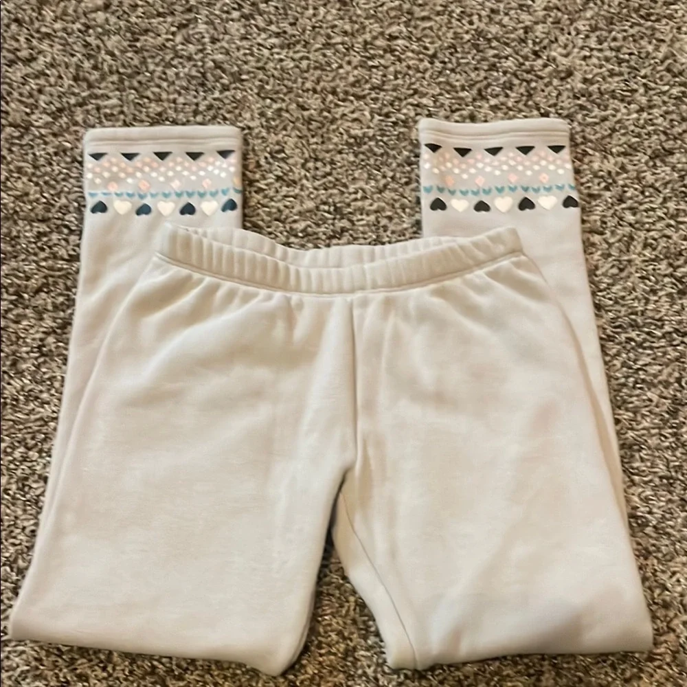 Gymboree Gray Sweatpants with Heart Pattern